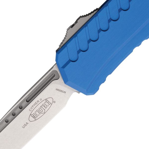 Microtech Auto Cypher II OTF Blue Stonewash M390