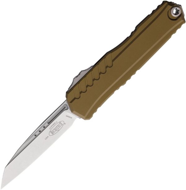 Microtech Auto Cypher II OTF OD Stonewash Wharncliffe