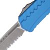 Microtech Auto Cypher II OTF Blue - M390MK Serrated