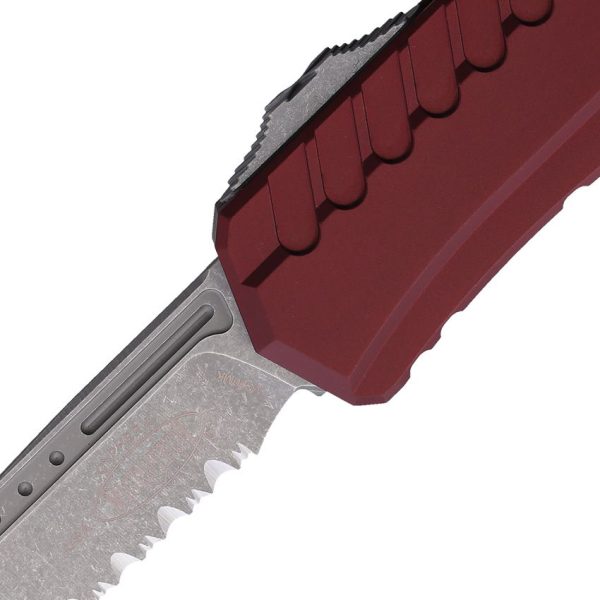 Microtech Auto Cypher II OTF Merlot - Serrated