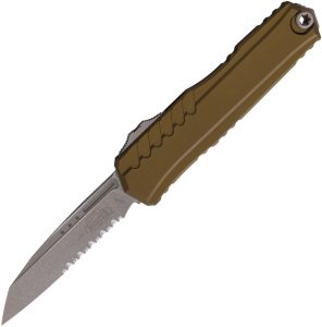 Microtech Auto Cypher II OTF OD Green - Serrated