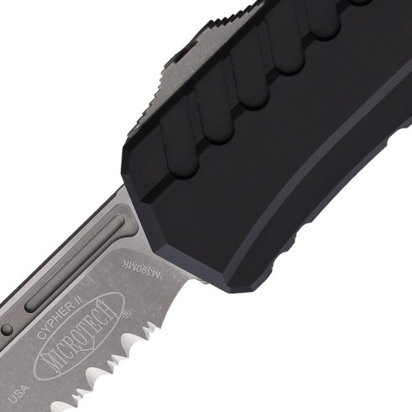 Microtech Auto Cypher II OTF Black - Apocalyptic