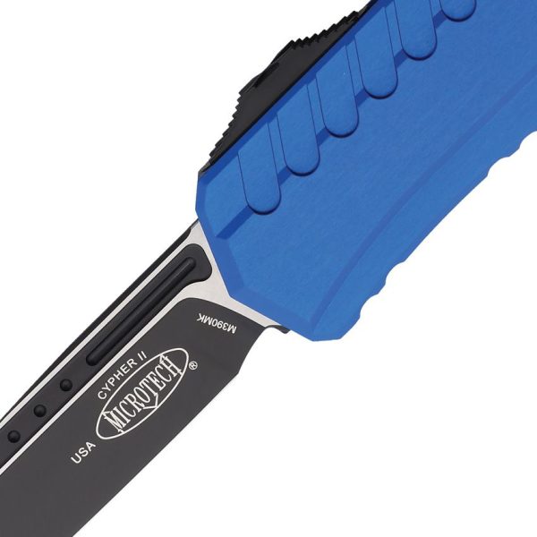 Microtech Auto Cypher II OTF Two-Tone Blue