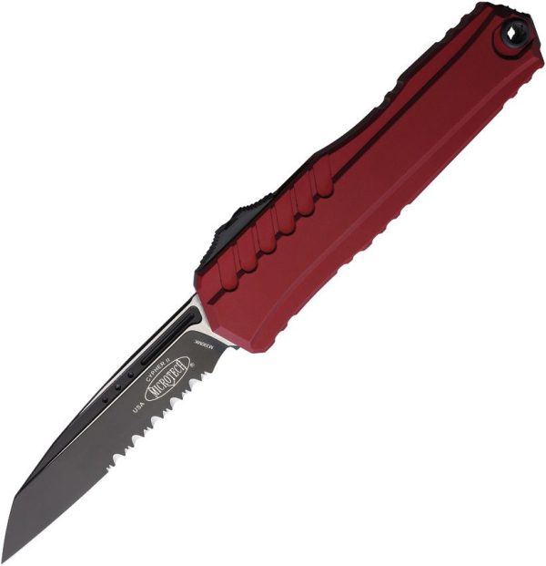 Microtech Auto Cypher II OTF Merlot Serrated