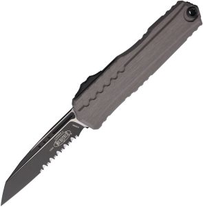 Microtech Auto Cypher II OTF Gray Serrated M390MK