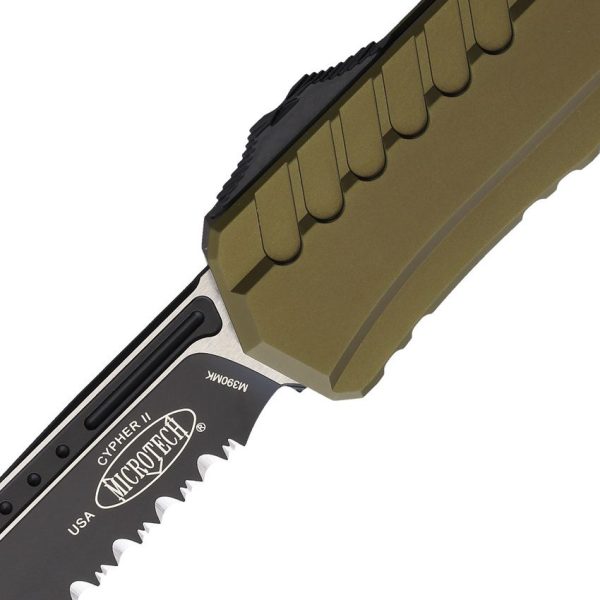 Microtech Auto Cypher II OTF Wharncliffe OD Green