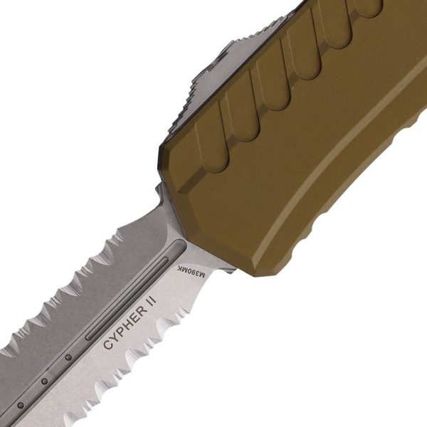 Microtech Auto Cypher II D/E Stonewash OD Green
