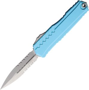 Microtech Auto Cypher II D/E Stonewash Turquoise