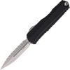 Microtech Auto Cypher II D/E Stonewash Black Serrated