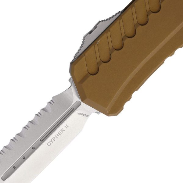 Microtech Auto Cypher II D/E OTF Stonewash Tan