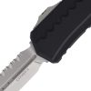 Microtech Auto Cypher II D/E Stonewash Black Serrated
