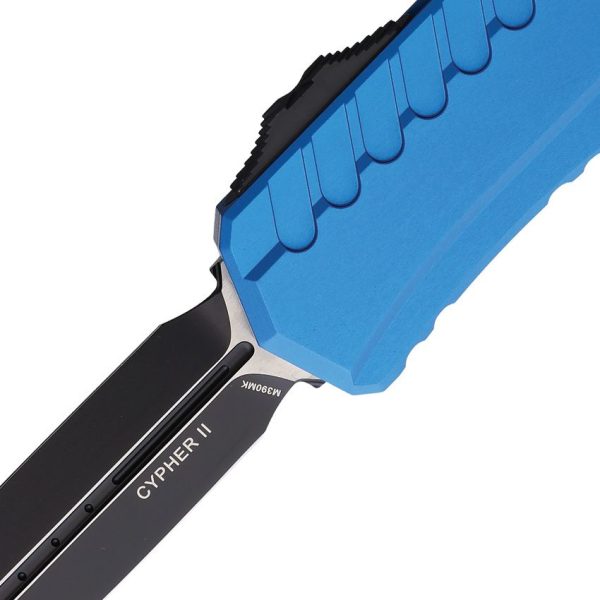 Microtech Auto Cypher II D/E OTF Blue Handle
