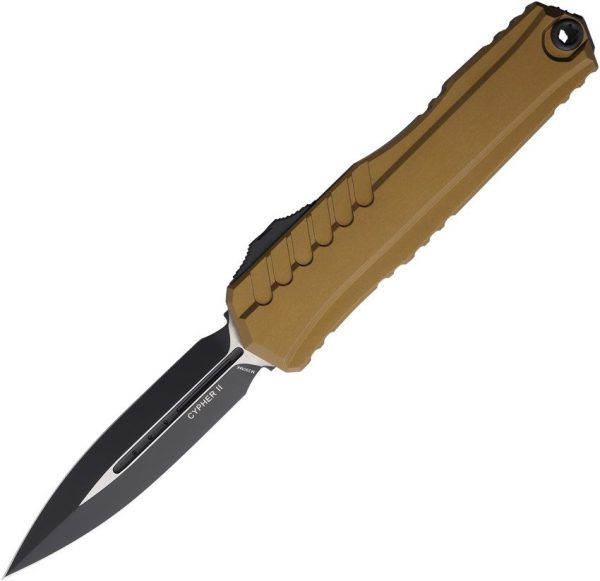 Microtech Auto Cypher II Tan D/E OTF Dagger