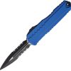 Microtech Auto Cypher II PS Blue Partially Serrated