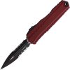Microtech Auto Cypher II PS Merlot Partially Serrated