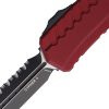 Microtech Auto Cypher II D/E OTF Merlot Serrated
