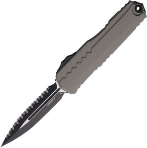 Microtech Auto Cypher II D/E OTF Natural Serrated