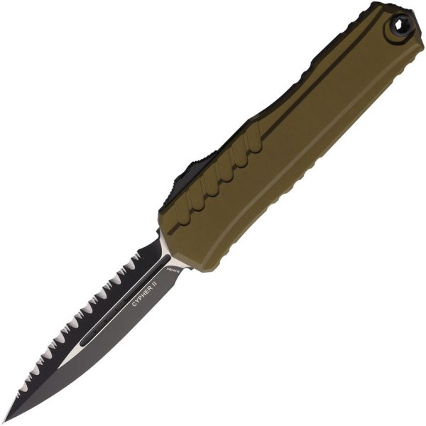 Microtech Auto Cypher II OTF Dagger OD Green M390MK