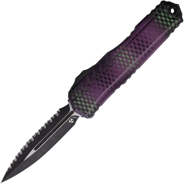 Microtech Auto Cypher II OTF Purple X-51 M390MK