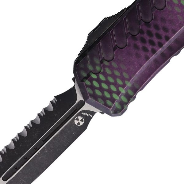 Microtech Auto Cypher II OTF Purple X-51 M390MK