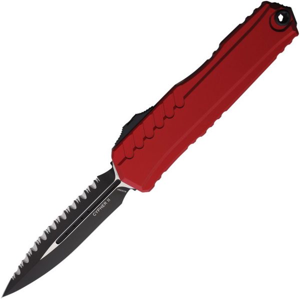 Microtech Auto Cypher II OTF Red M390MK Dagger