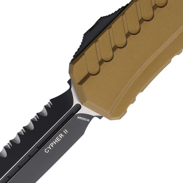 Microtech Auto Cypher II OTF Tan M390MK Dagger