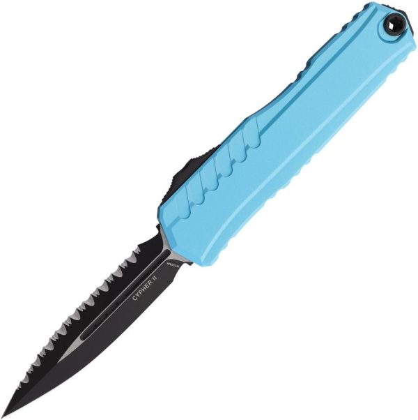 Microtech Auto Cypher II OTF Turquoise M390MK