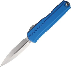 Microtech Auto Cypher II OTF Blue Premium Steel