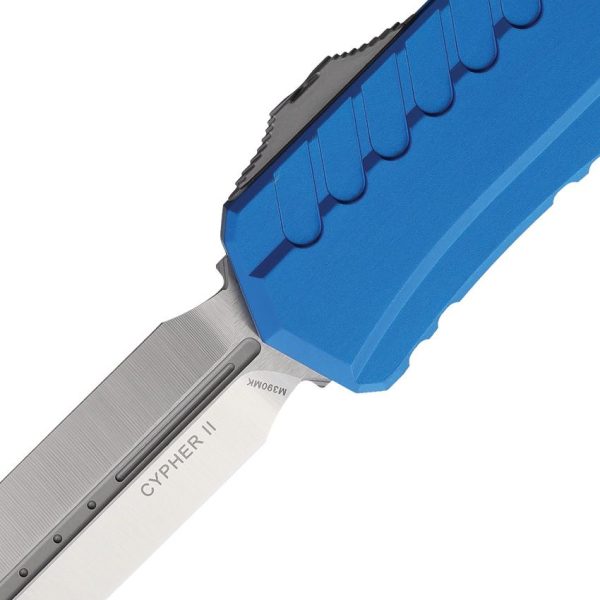 Microtech Auto Cypher II OTF Blue Premium Steel