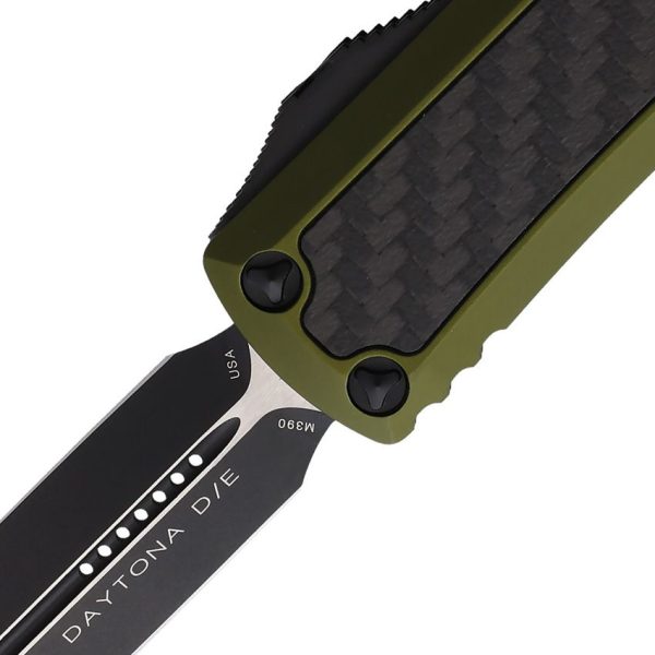 Microtech Auto Daytona D/E OTF - OD Green Carbon Fiber