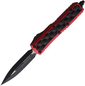 Microtech UTX-85 Daytona Red Aluminum OTF Knife