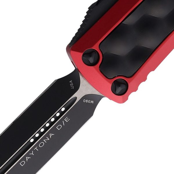 Microtech UTX-85 Daytona Red Aluminum OTF Knife