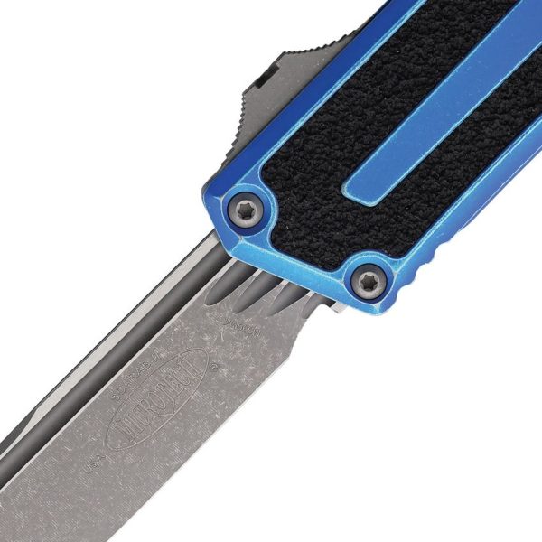 Microtech Auto Scarab II OTF Apocalyptic M390 Marbled Blue
