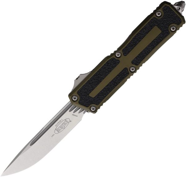 Microtech Auto Scarab II OTF Stonewash M390 OD Green