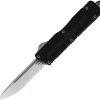 Microtech Scarab II OTF Auto - Black Handle Serrated