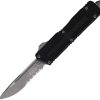 Microtech Scarab II OTF Auto - Black Apocalyptic Serrated