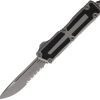 Microtech Scarab II OTF Auto - Gray Apocalyptic Serrated