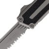 Microtech Scarab II OTF Auto - Gray Apocalyptic Serrated