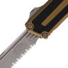 Microtech Scarab II OTF Auto - Tan Apocalyptic Serrated