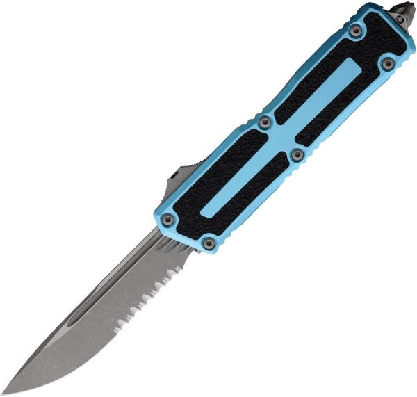 Microtech Scarab II OTF Auto - Turquoise Apocalyptic