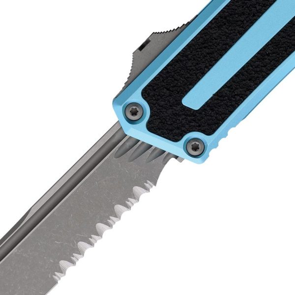 Microtech Scarab II OTF Auto - Turquoise Apocalyptic