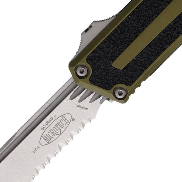 Microtech Scarab II OTF Auto - OD Green Stonewash