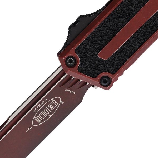Microtech Scarab II Auto OTF Weathered Crimson