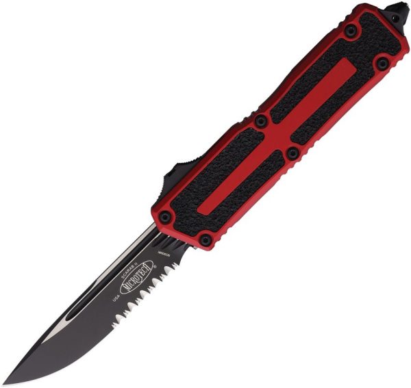 Microtech Scarab II Auto OTF Serrated Red