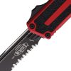 Microtech Scarab II Auto OTF Serrated Red
