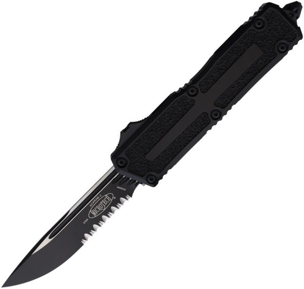 Microtech Scarab II Auto OTF Serrated Black