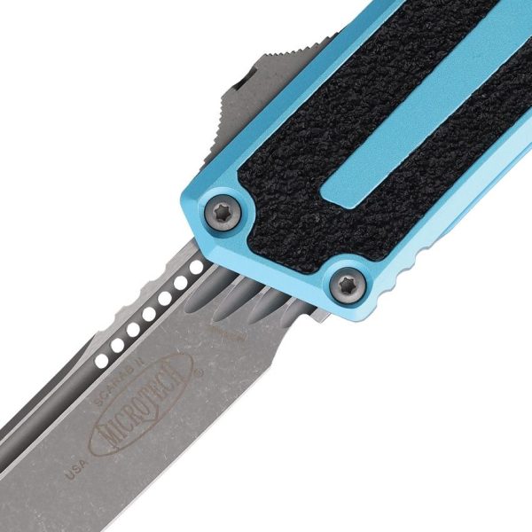 Microtech Auto Scarab II OTF Turquoise Apocalyptic