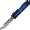 Microtech Auto Scarab II OTF Blue Serrated Tanto