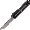 Microtech Auto Scarab II OTF Gray Serrated Blade