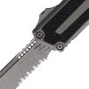 Microtech Auto Scarab II OTF Gray Serrated Blade
